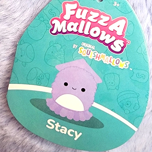 STACY 🦑 Purple Squid FuzzAMallow Original Squishmallow by Kelly Toy ☆》NWT《☆ - Picture 2 of 8